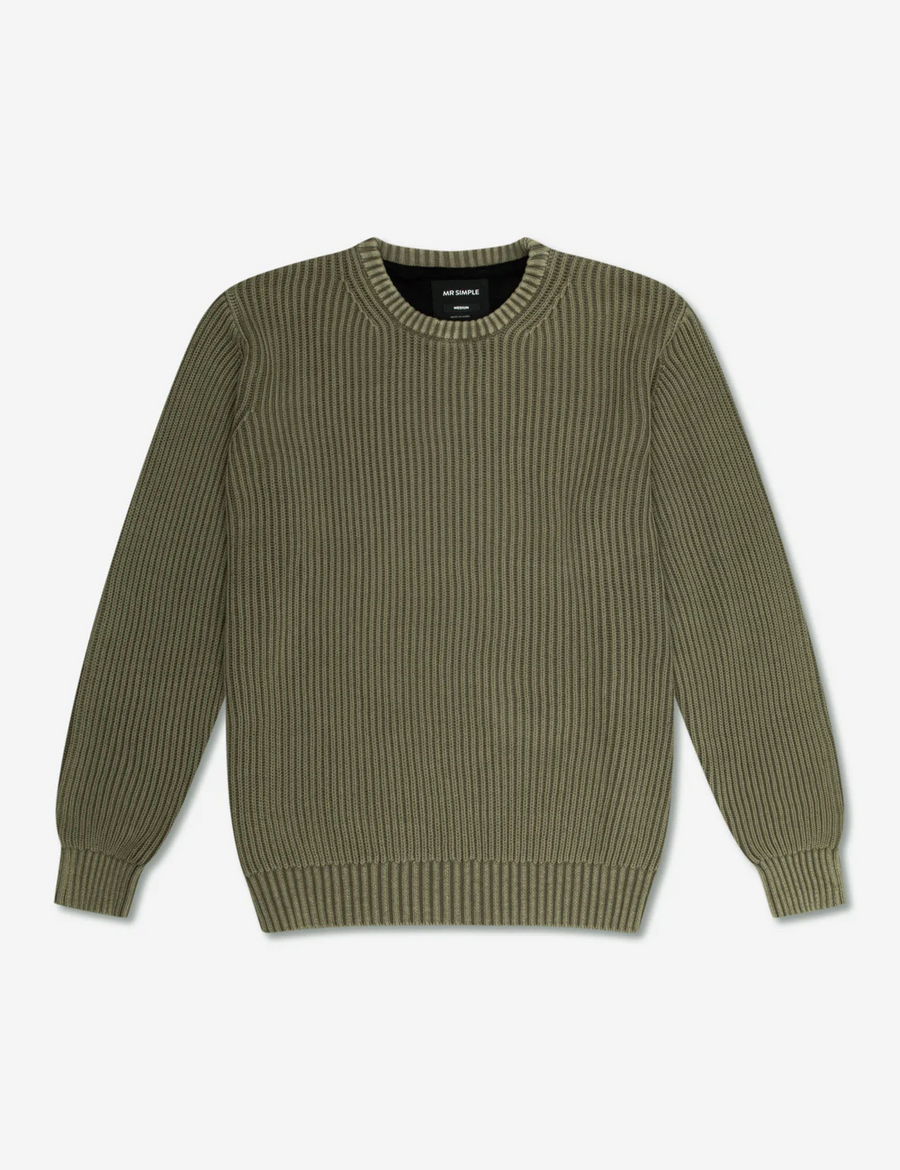Mr Simple - Fisher Chunky Organic Knit - Fatigue