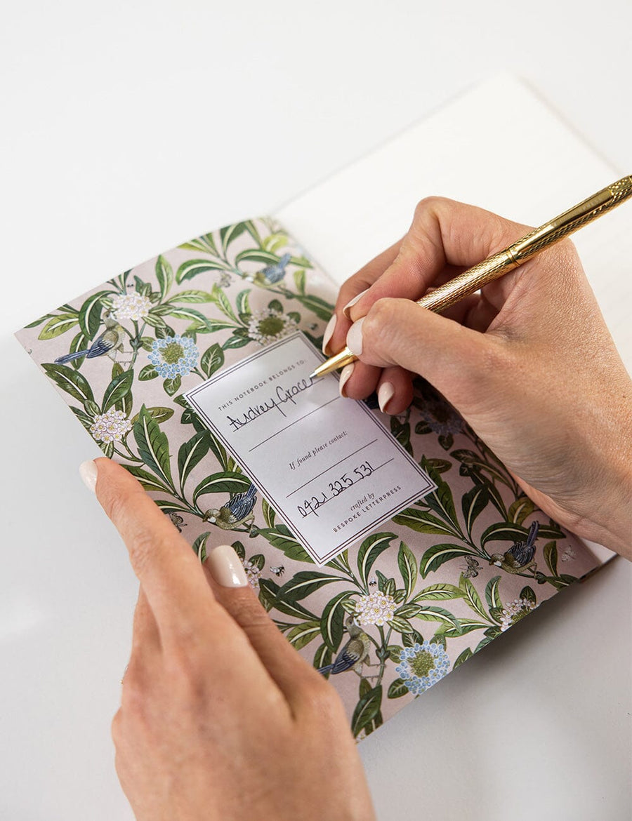 Bespoke Letterpress - Pocket Notebook - Summer Garden (Lined)