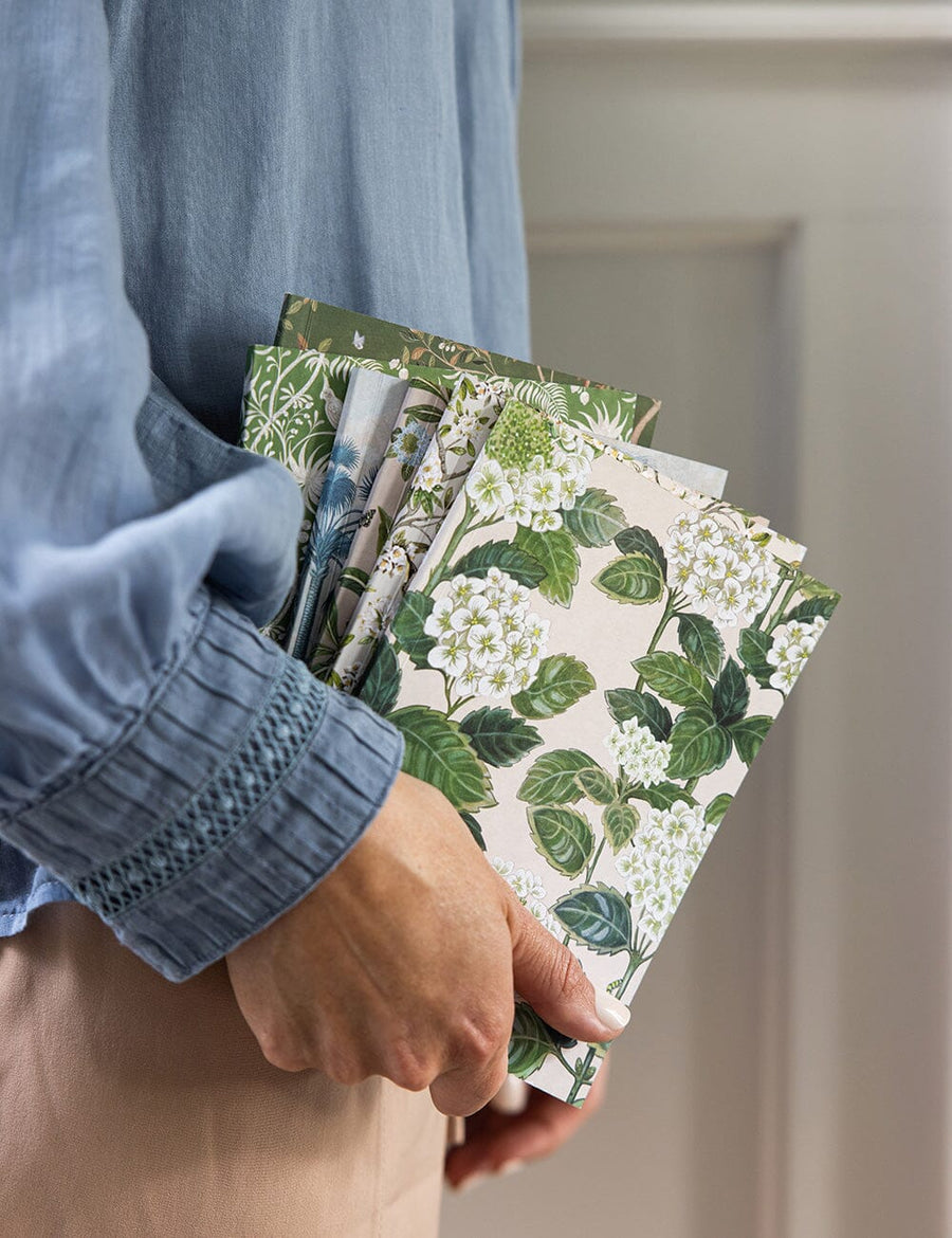 Bespoke Letterpress - Pocket Notebook - Hydrangea (Lined)