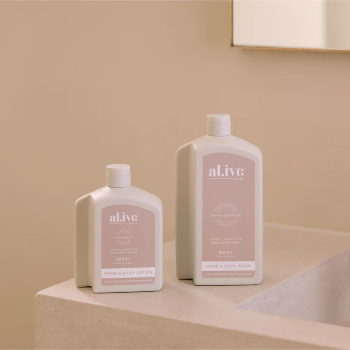 Al.ive Body - Lotion Refill - Apricot & Sweet Fig - 650ml