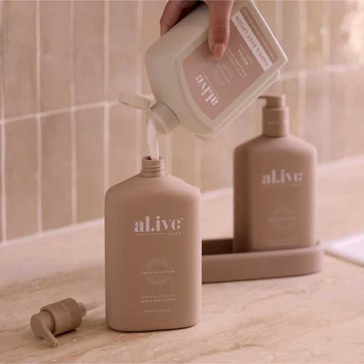 Al.ive Body - Lotion Refill - Apricot & Sweet Fig - 650ml