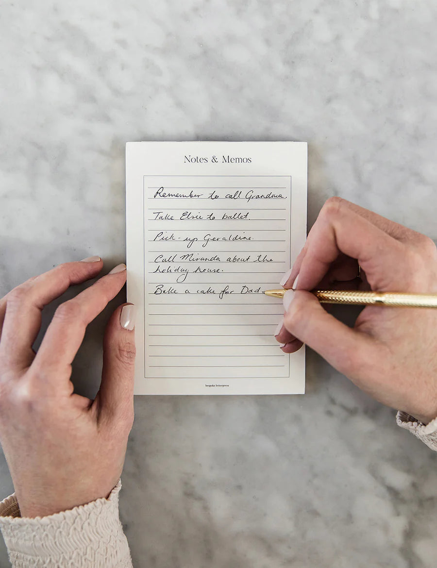Bespoke Letterpress - Notes Fridge Notepad