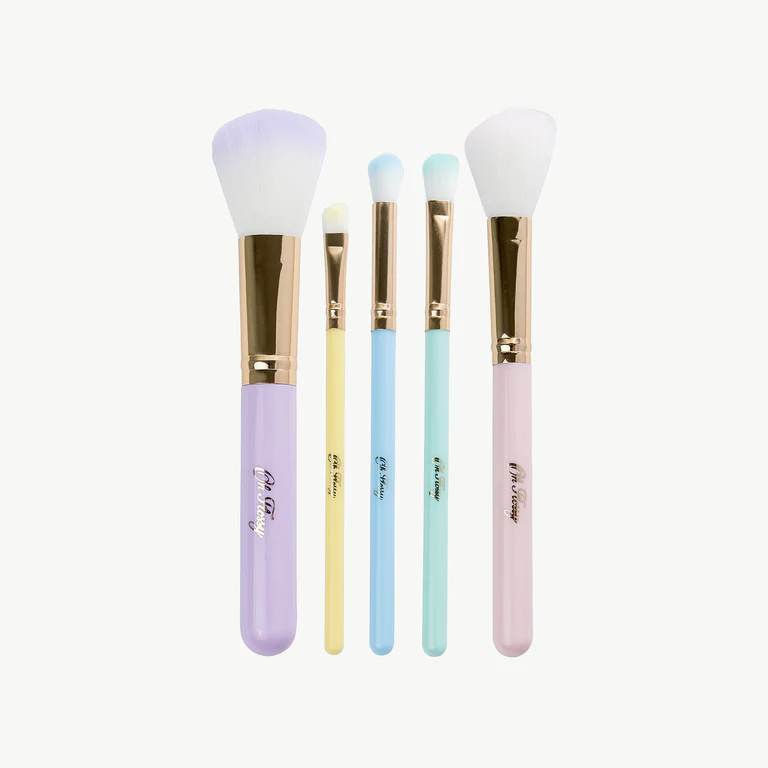 Oh Flossy - 5-Piece Rainbow Makeup Brush Set