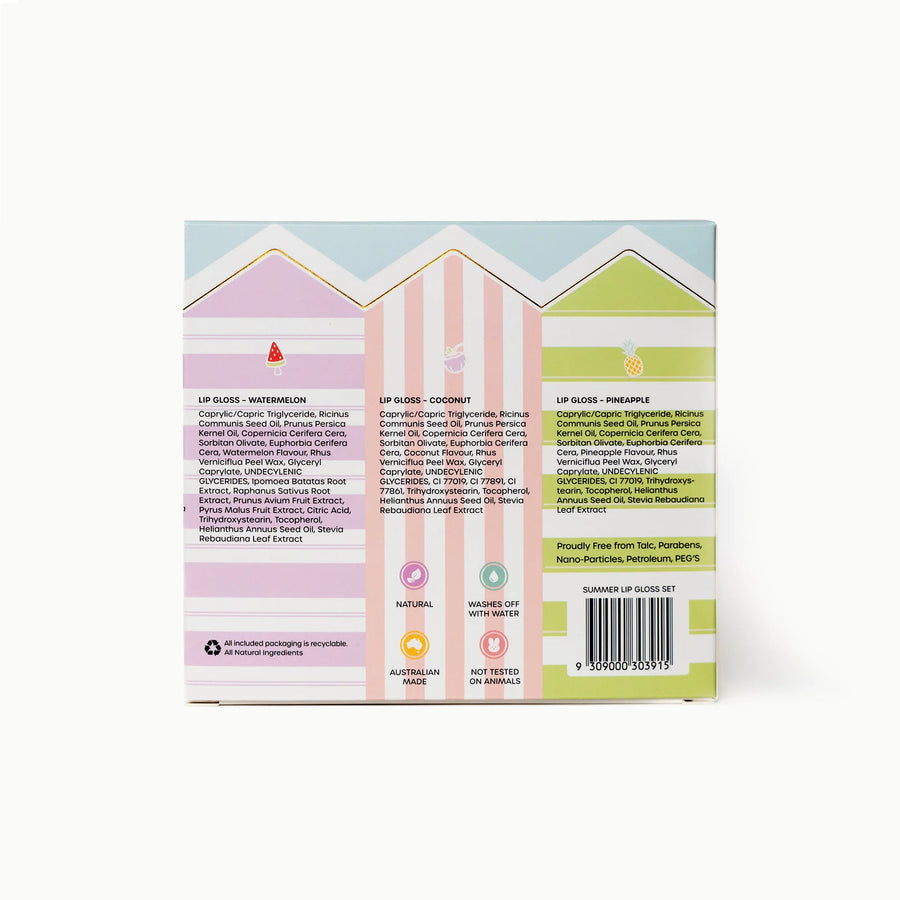 Oh Flossy - Beach Club Natural Lip Gloss Set