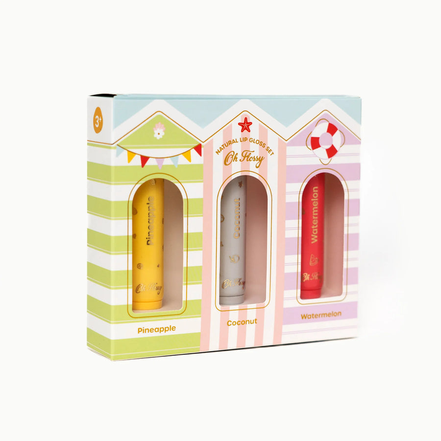 Oh Flossy - Beach Club Natural Lip Gloss Set
