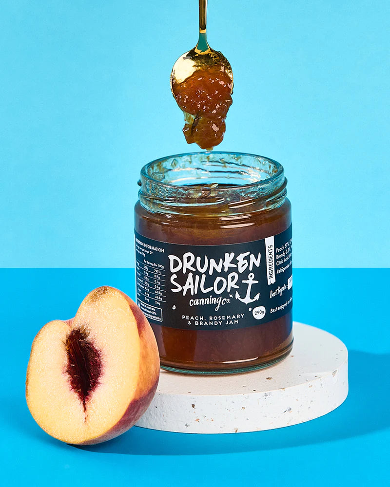 Drunken Sailor - Peach, Rosemary & Brandy Jam