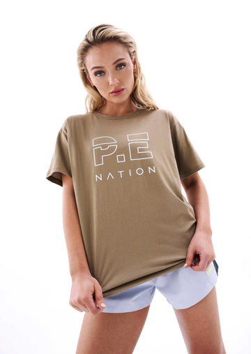 P.E Nation - Heads Up Tee - Silver Mink