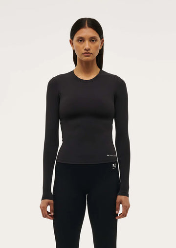 P.E Nation - FOUNDATION LONG SLEEVE TOP IN BLACK