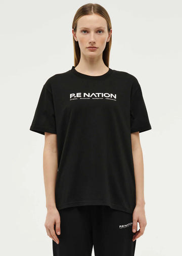 P.E Nation - AERO SHORT SLEEVE TEE IN BLACK