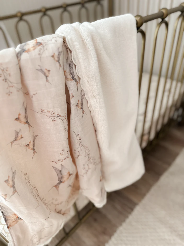 Pop Ya Tot - Nightingale Fur Lined Cot Blanket