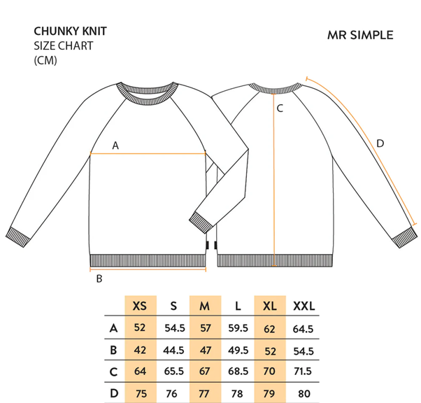 Mr Simple - Stripe Knit - Black/Oatmeal Stripe