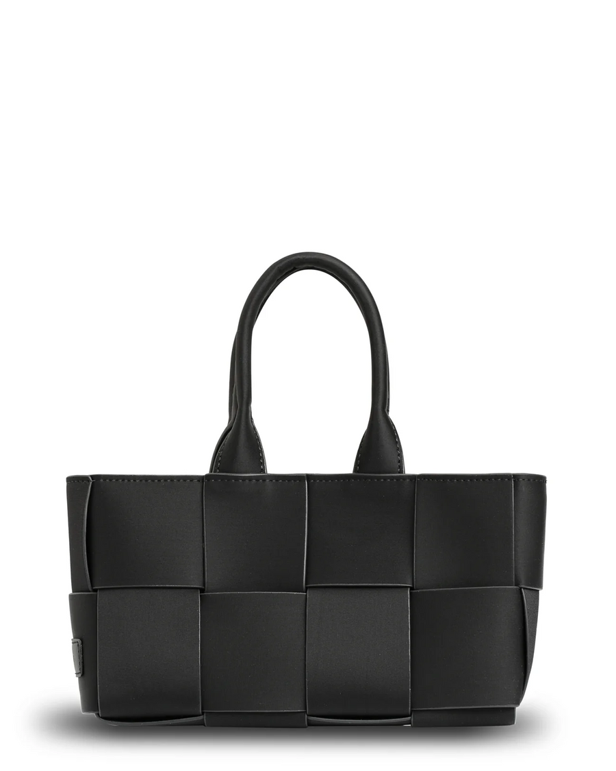 Prene Bags - The Martini Bag - Woven Neoprene Mini Tote/Crossbody - Black