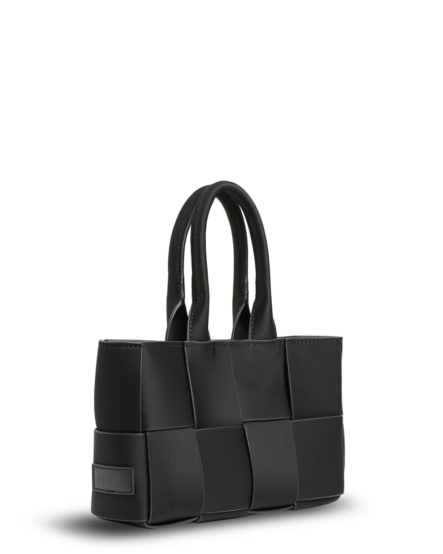 Prene Bags - The Martini Bag - Woven Neoprene Mini Tote/Crossbody - Black