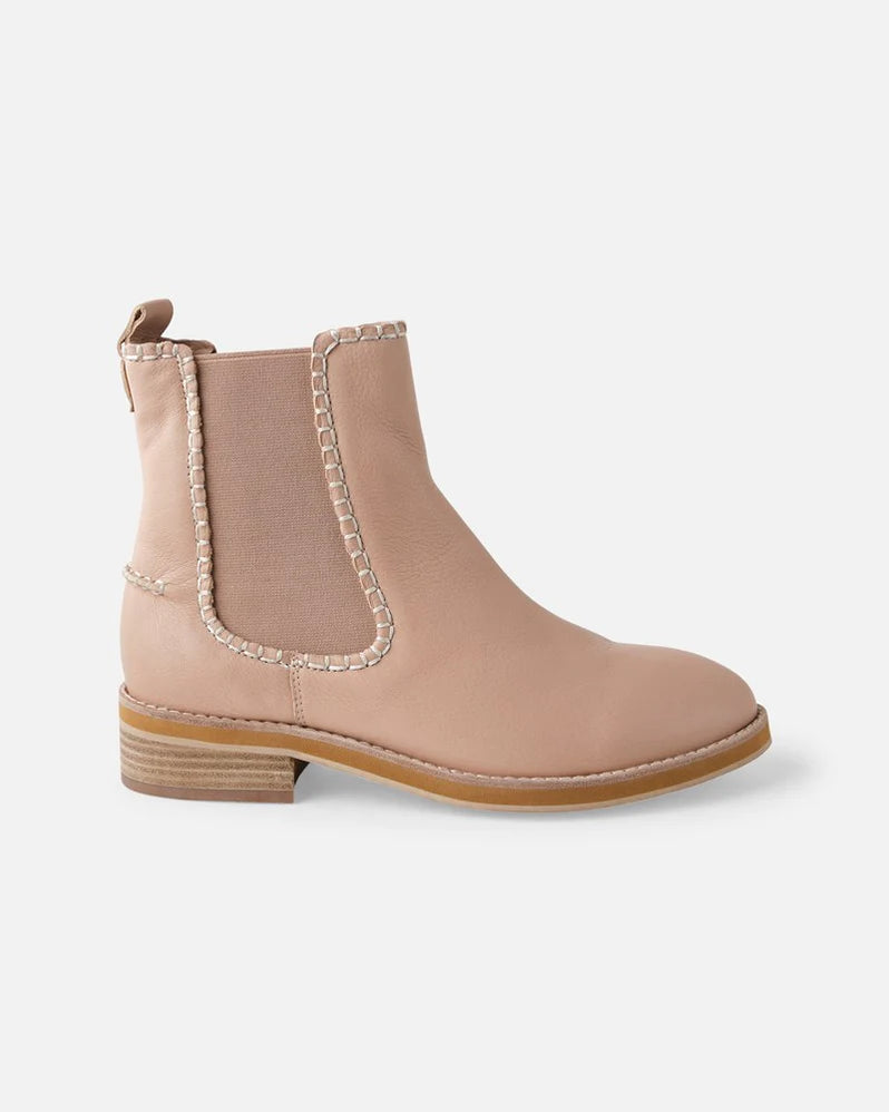 Walnut - Cinda Leather Boot - Camel