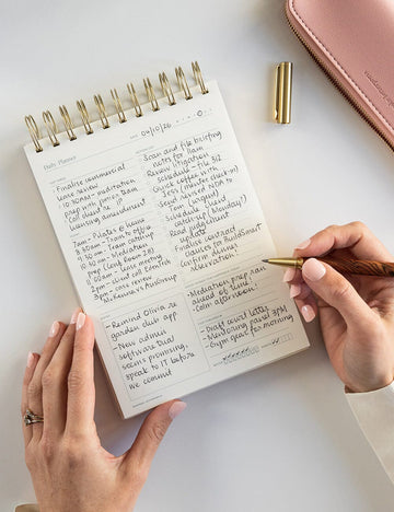 Bespoke Letterpress - Daily Planner Ringbound Notepad