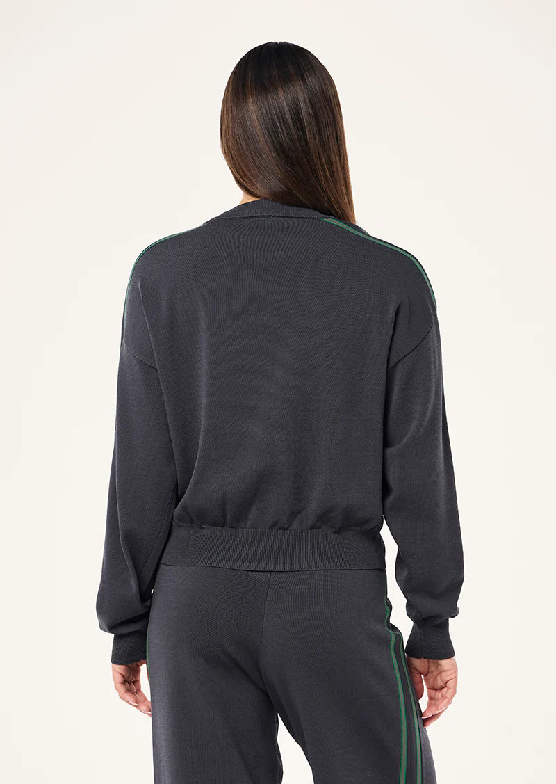 P.E Nation - RETREAT KNIT JUMPER IN CAVIAR