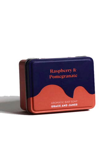 Grace & James - RASPBERRY & POMEGRANATE - AROMATIC BAR SOAP 110G