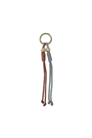 Nim - Rope Charm Key Ring - Black/Brown