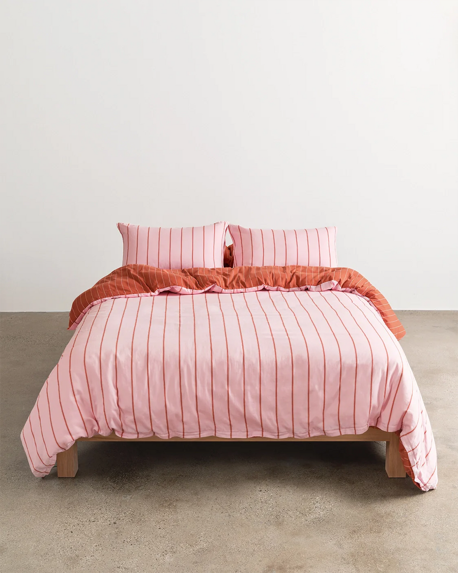 Hommey - Fitted Sheet - Rose - Queen