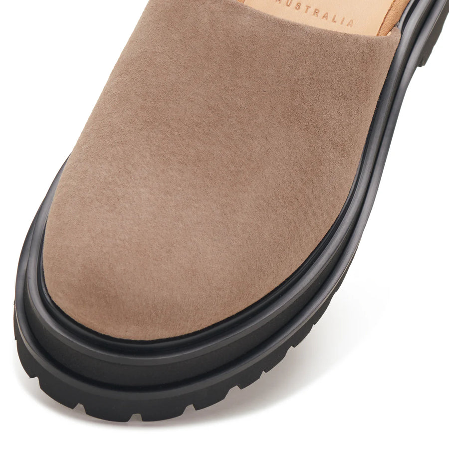 Rollie - Mule Step Taupe/Blk