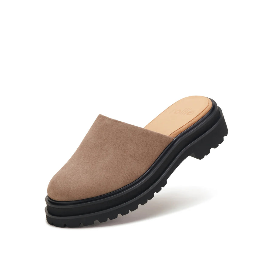 Rollie - Mule Step Taupe/Blk