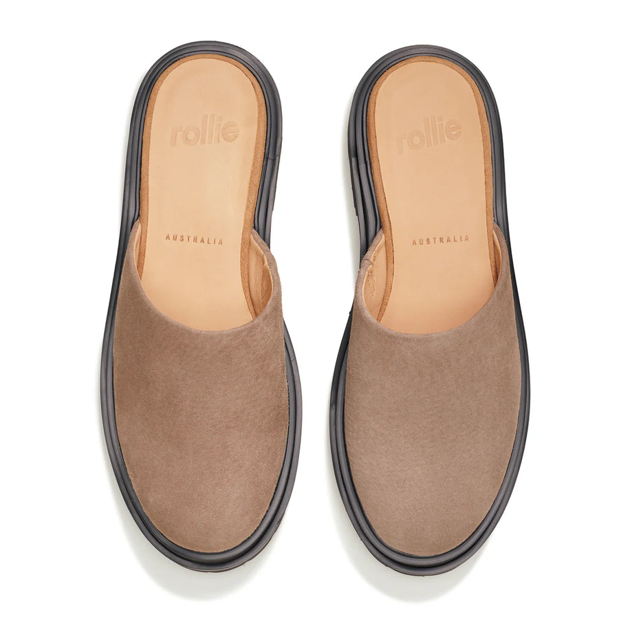 Rollie - Mule Step Taupe/Blk