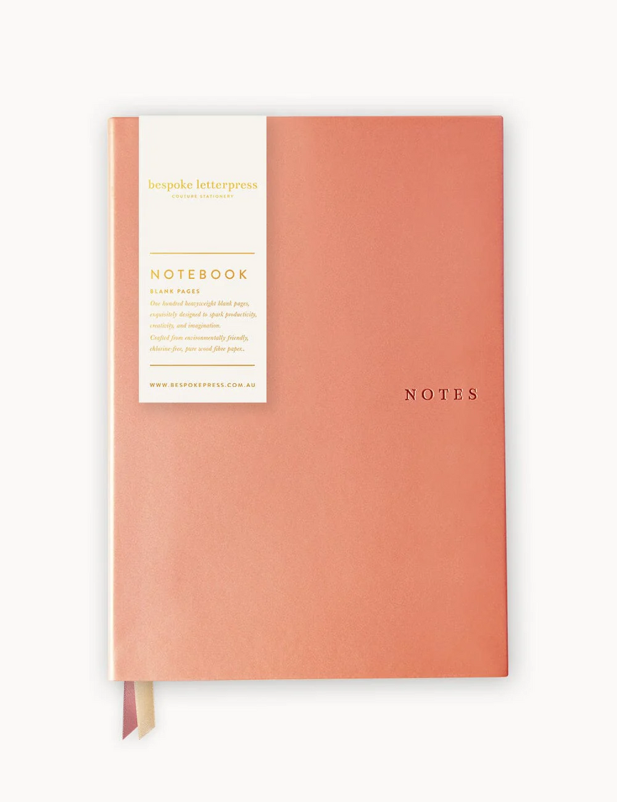 Bespoke Letterpress - Parfait Soft Cover Leather Notebook (Lined)