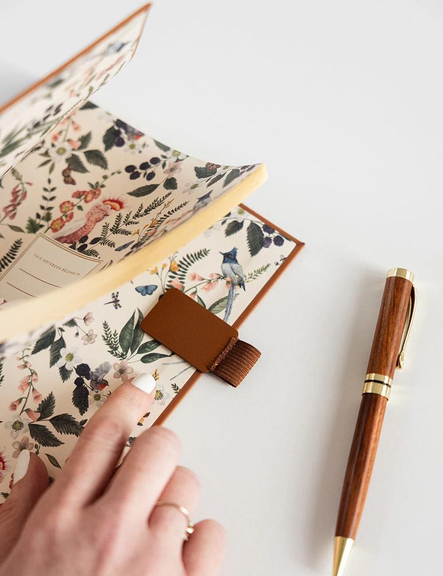 Bespoke Letterpress - Tan Soft Cover Leather Notebook (lined)