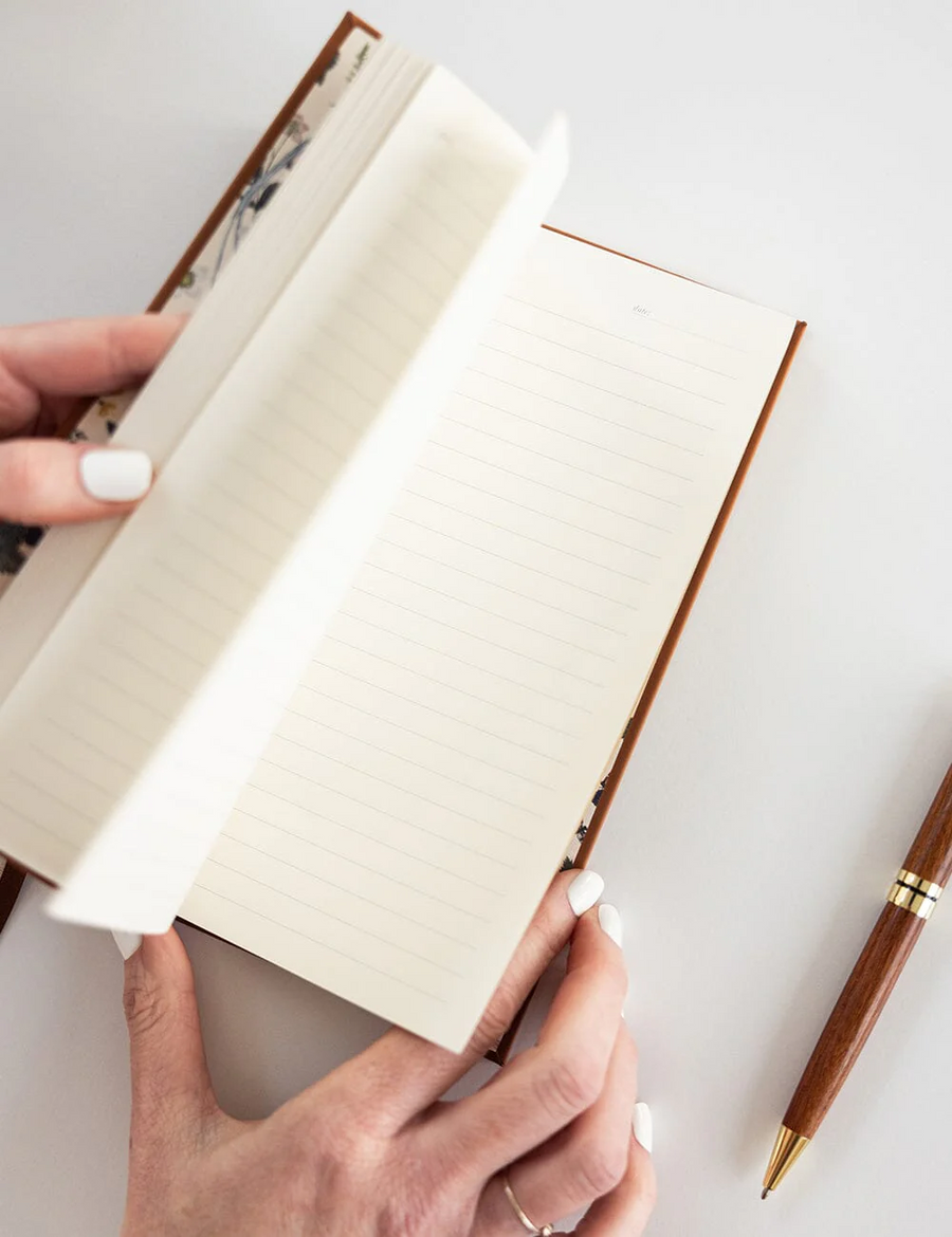 Bespoke Letterpress - Tan Soft Cover Leather Notebook (lined)