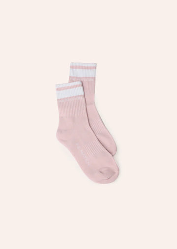 P.E Nation - Homage Sock - Chalk Pink/Optic White