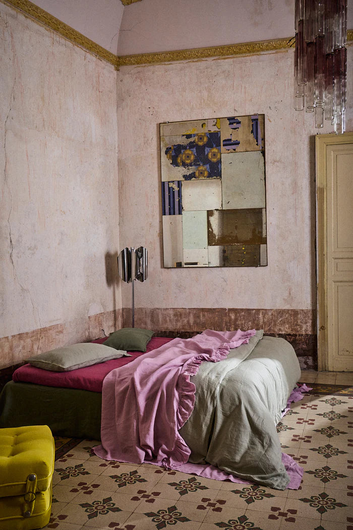 Society Of Wanderers - Pistachio Duvet Cover - Queen