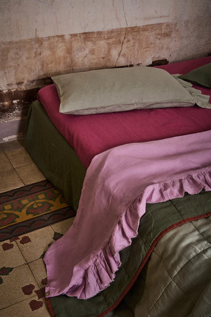 Society of Wanderers - Lilac Flat Sheet - King