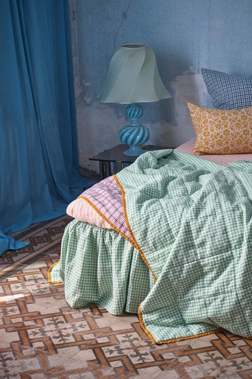 Society of Wanderers - Pesca Stripe Fitted Sheet - King