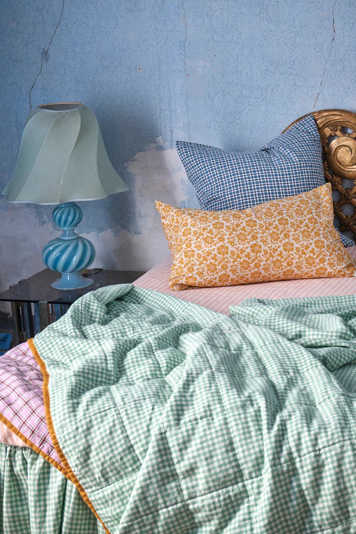 Society of Wanderers - Pesca Stripe Fitted Sheet - Queen