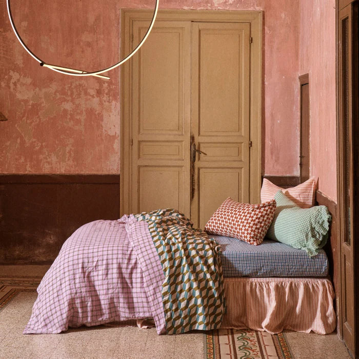 Society of Wanderers - Marmelatta Check Duvet Cover - Queen