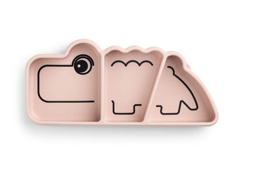 Done by Deer - Silicone Stick & Stay Plate – Croco - Powder