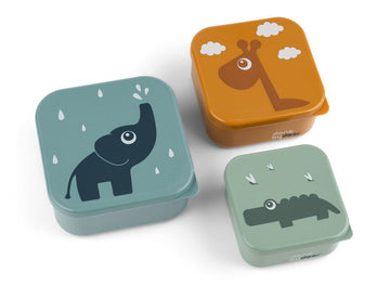 Done by Deer - Snack Box 3 Piece Set - Blue