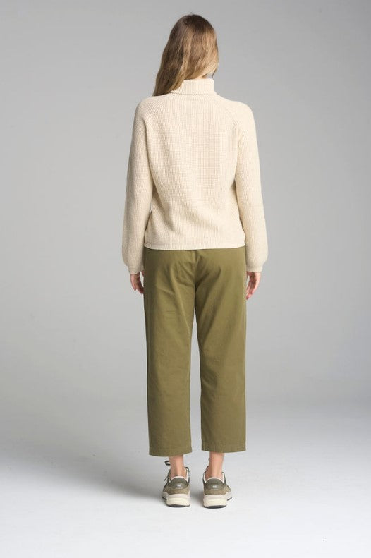 Cloth + Paper + Scissors - Turtle Neck Raglan Jumper - Wishbone