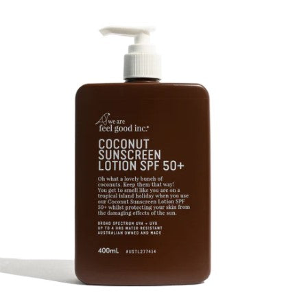 We Are Feel Good Inc - Coconut Sunscreen Lotion SPF50+ - 400ml