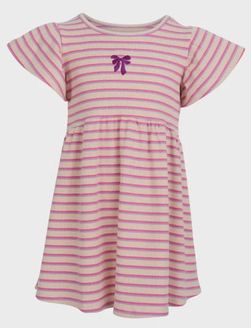 Eve Girl - Lottie Rib Dress - Oat - Kids Size 3-7