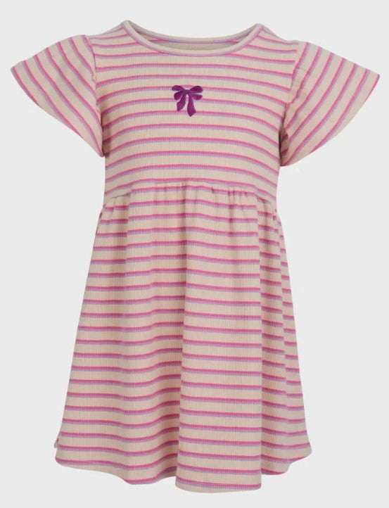Eve Girl - Lottie Rib Dress - Oat - Kids Size 3-7