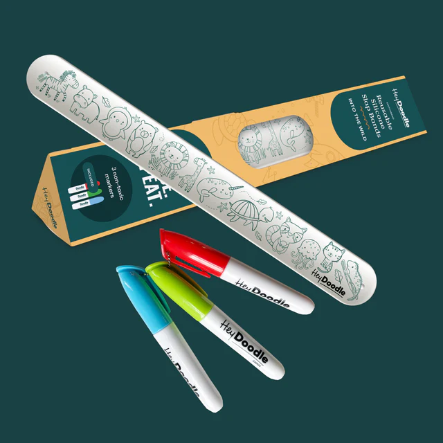 HeyDoodle - Sketchband - Reusable Colouring & Doodle Slap Bracelet - Into The Wild