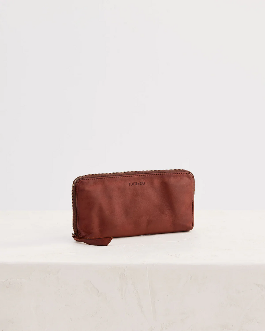 Juju & Co - Slim Wallet - Cognac