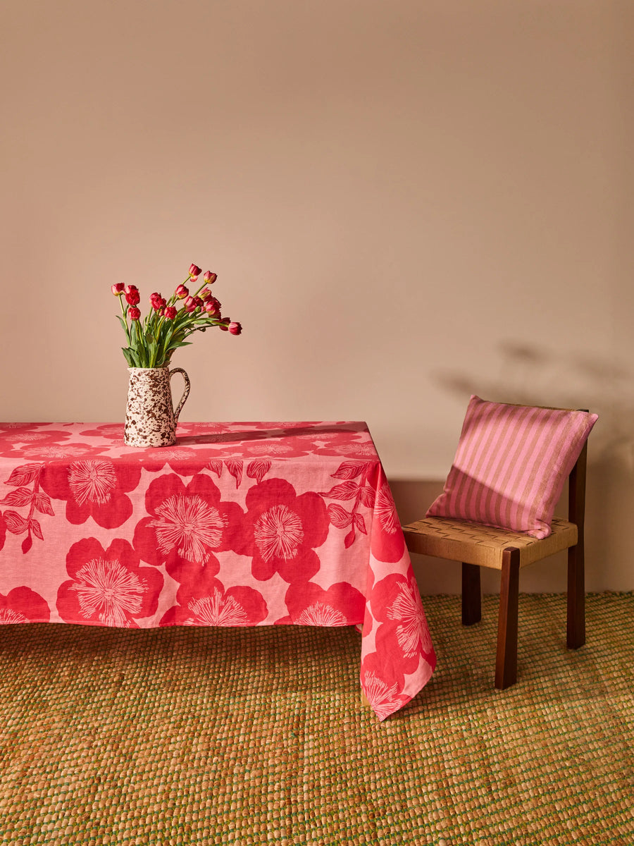 Bonnie & Neil - Jardin Pink Tablecloth - 350x170cm