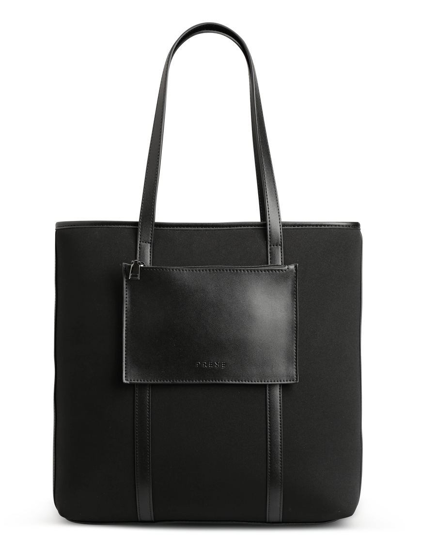 Prene Bags - The Dylan Bag - Neoprene Tote Bag - Black