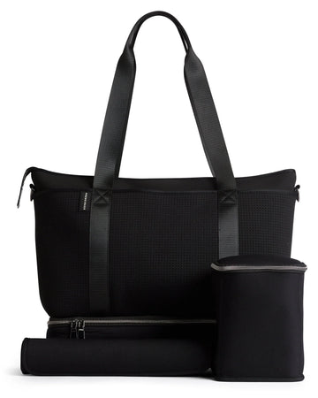 Prene Bags - The Saturday Bag (BLACK) Neoprene Tote / Baby / Travel Bag