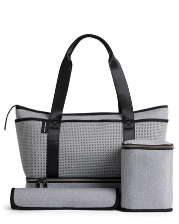 PRENE Bag - The Sunday Bag (LIGHT GREY MARLE) Neoprene Tote / Baby / Travel Bag