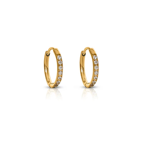 EVER. Jewellery - Transition Sleeper Gold Earrings - 8mm