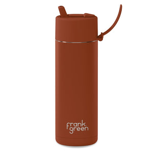 Frank Green - Ceramic Reusable Bottle w/ Flip Straw Lid - Toffee - 20oz