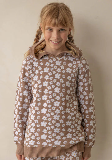 Miann & Co -  Knitted Hoodie - Kids - Flora